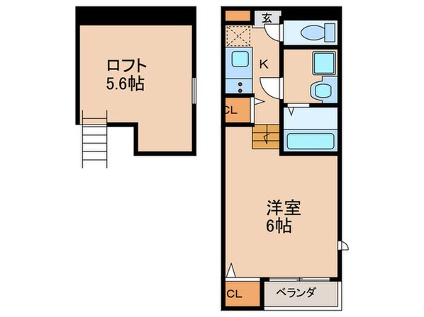 ハーモニーテラス東野舞台町Ⅱの物件間取画像